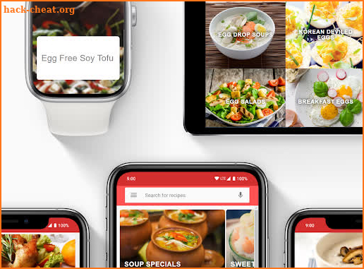 Korean recipes app screenshot