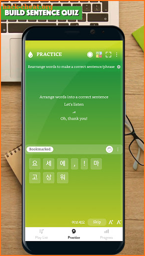 Korean Sentence Master: Learn Korean by sentences screenshot