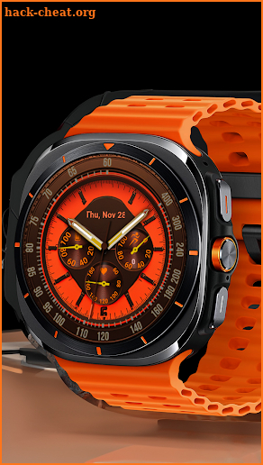 KP Orange Watch Face screenshot