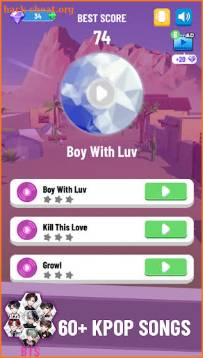 KPOP Beat Hop: BTS, BLACKPINK, EXO Dancing Tiles! screenshot