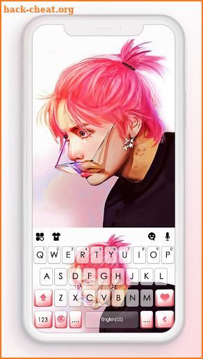 KPop Boy Keyboard Background screenshot