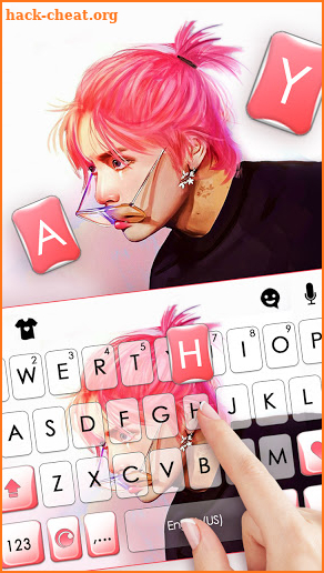 KPop Boy Keyboard Background screenshot