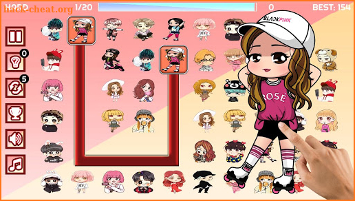 Kpop Chibi Match Line - Classic Onet Connect screenshot