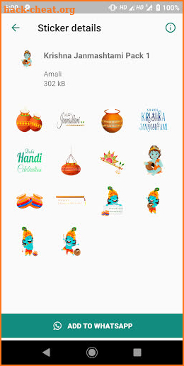 Krishna Stickers for WhatsApp screenshot