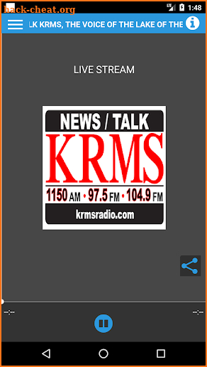 KRMS screenshot