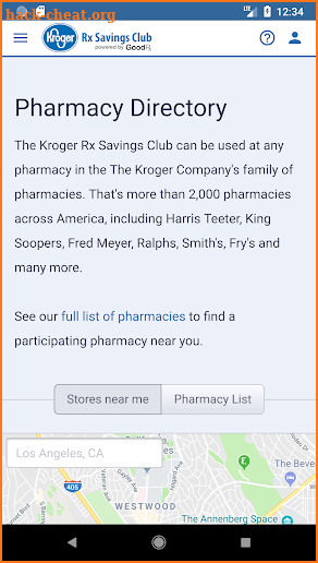 KrogerRxSC screenshot