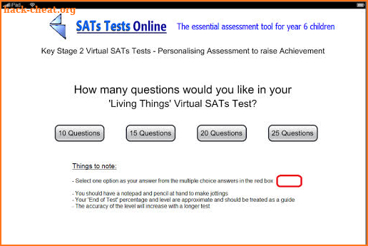 KS2 SATs Science screenshot