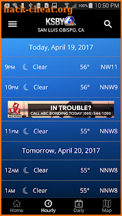 KSBY Microclimate Weather screenshot