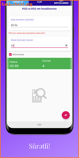 KSQ-BSQ Hesabla screenshot