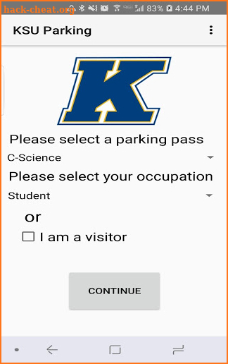 KSU Parking screenshot