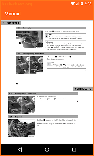 KTM Adventure Motorcycles Service Manual 2018 screenshot