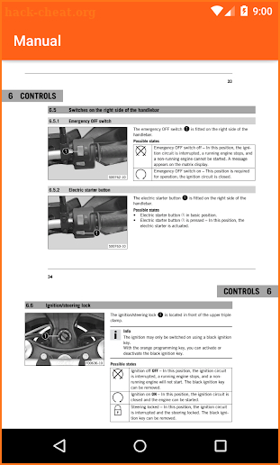 KTM Adventure Motorcycles Service Manual 2018 screenshot