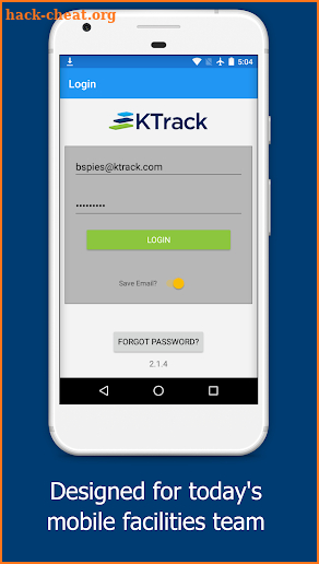 KTrack - facility data management screenshot