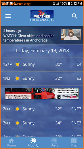 KTUU Weather screenshot