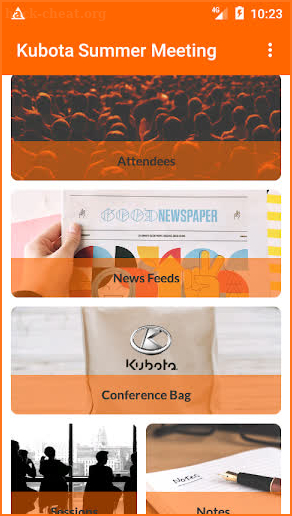 Kubota Events screenshot