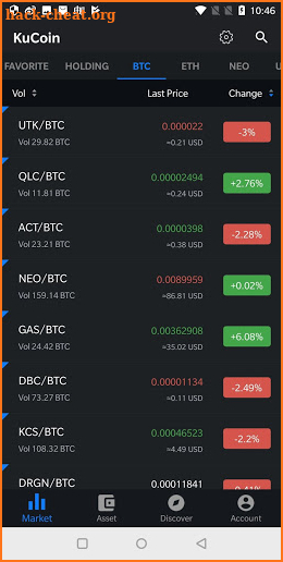 KuCoin screenshot