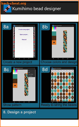 Kumihimo bead designer screenshot