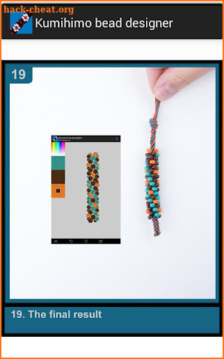 Kumihimo bead designer screenshot