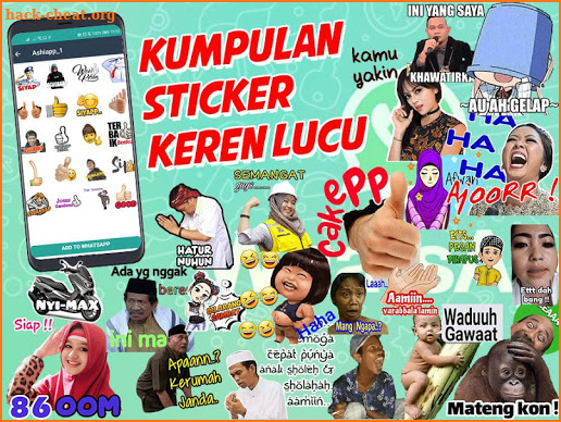 Kumpulan Sticker Lucu Keren WAStickerApps WhatsApp screenshot