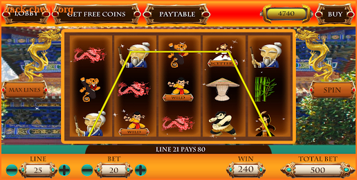 Kung Fu Slots screenshot