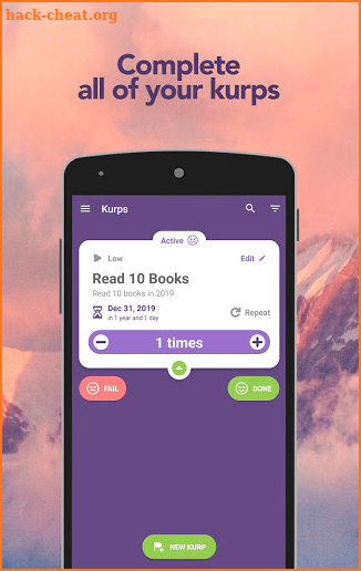 Kurps - Keep Your Promises And Goals screenshot