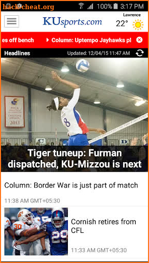 KUsports screenshot