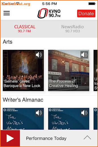 KVNO Public Radio App screenshot