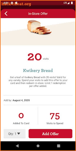 Kwik Rewards screenshot