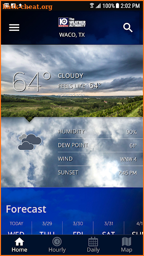 KWTX Weather screenshot