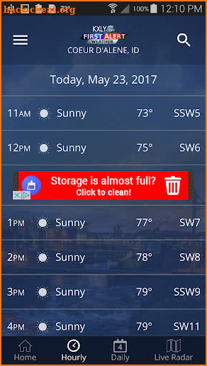 KXLY Weather screenshot