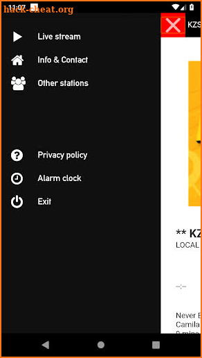 KZST 100.1 FM screenshot