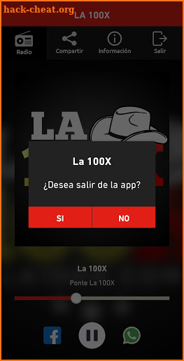 La 100X Radio screenshot