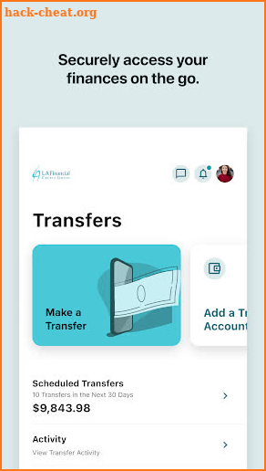 LA Financial Credit Union screenshot