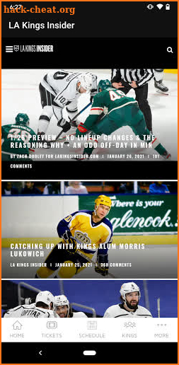 LA Kings Mobile App screenshot