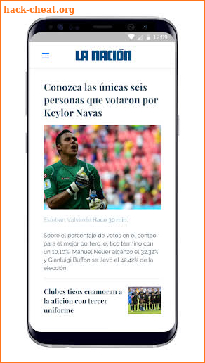 La Nación Costa Rica screenshot