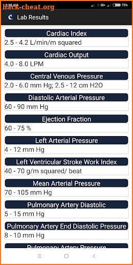 Lab Results screenshot