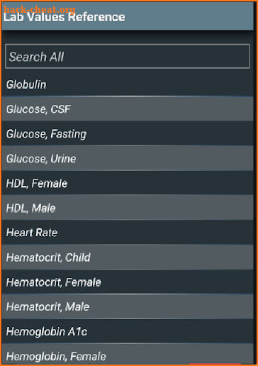 Lab Values Reference (Free) screenshot