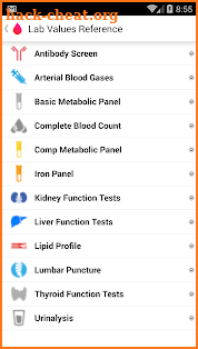Lab Values Reference Pro screenshot