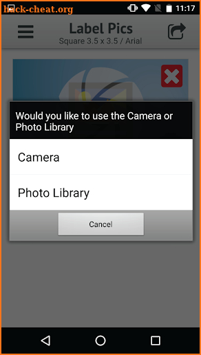 Label Pics screenshot