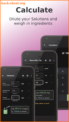 Lab.Hacks  Calculate Dilutions -Molecular biology- screenshot