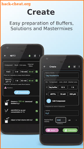 Lab.Hacks  Calculate Dilutions -Molecular biology- screenshot