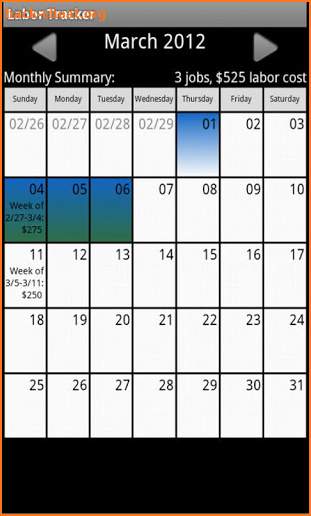 Labor Tracker screenshot