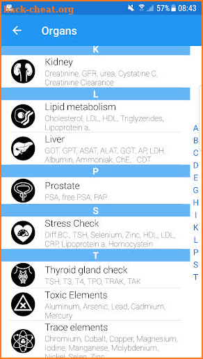 Laboratory Lab values Pro 5 screenshot