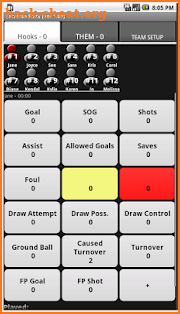 Lacrosse Stats screenshot