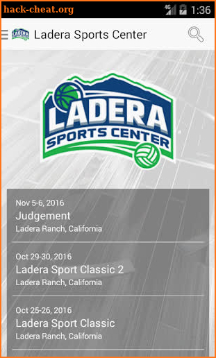 Ladera SC Tournaments screenshot