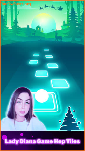 Lady Diana Hop Tiles Game screenshot