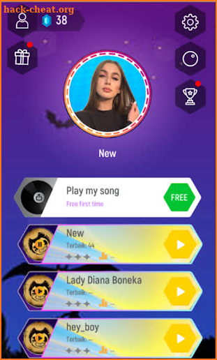 Lady Diana Magic Tiles Hop Edm Rush screenshot