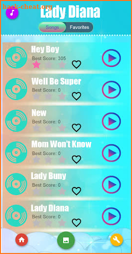 Lady Diana Piano Tiles screenshot