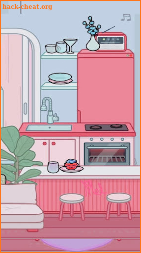 Lady Pink Toca Boca Wallpaper screenshot