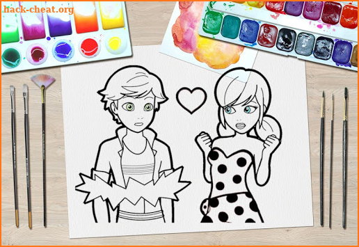 Ladybug & Cat Noir Coloring Book screenshot